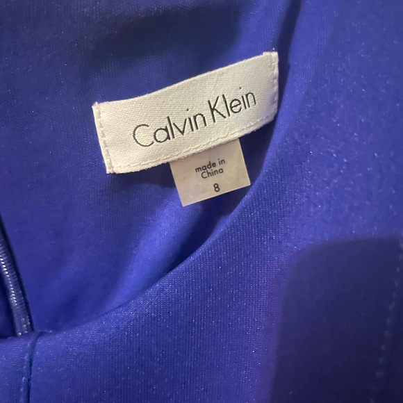 Royal Blue Calvin Klein Interview Dress - Picture 2 of 3